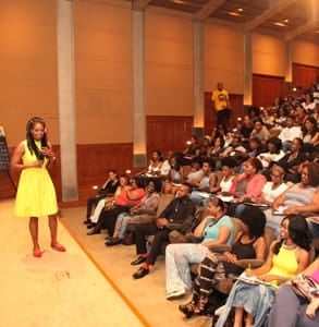 Photo of a master class at the American Black Film Festival