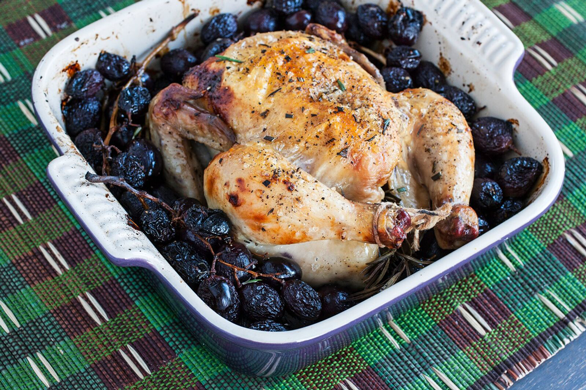 Photo of Rosemary Roasted Game Hen With Roasted Grapes