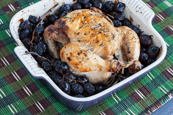 Photo of Rosemary Roasted Game Hen With Roasted Grapes Photo of Rosemary Roasted Game Hen With Roasted Grapes