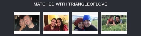 Photos of Triangle of Love's matched couples