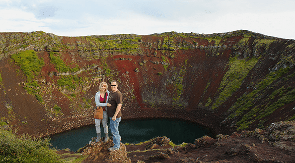 Photo of Jennifer and Tim at Iceland's Golden Circle