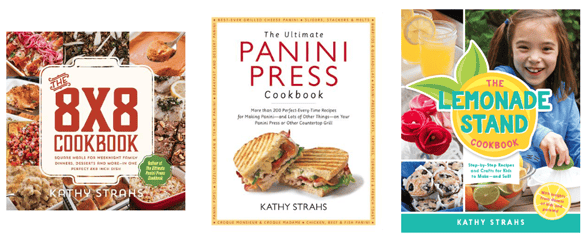 Photo of Kathy Strahs' cookbooks Photo of Kathy Strahs' cookbooks