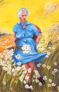 The Lucy in the Field With Flowers painting