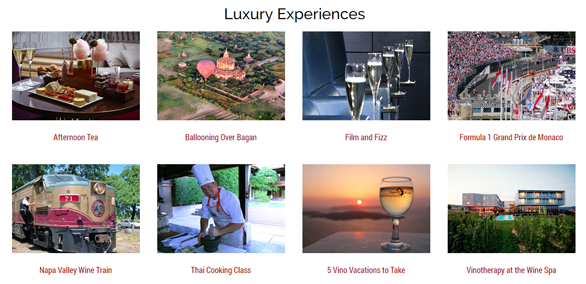 Screenshot of Luxe Adventure Traveler blog