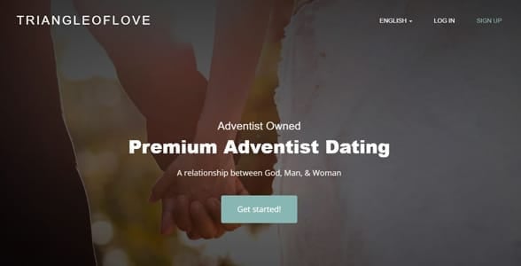 Screenshot of Triangle of Love's homepage