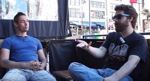 Photo of Eddy Baller interviewing Derek Cajun Photo of Eddy Baller interviewing Derek Cajun