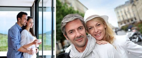 Photos featuring daters of different ages