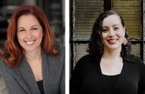 Chamin Ajjan therapists, from left, Amy Mazur and Kate Klein
