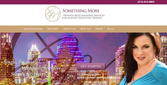 Screenshot of Something More's website
