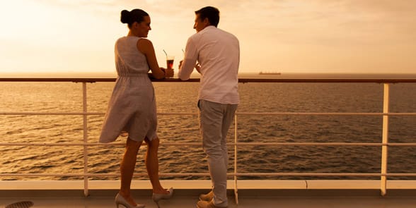Photo of a couple on a cruise Photo of a couple on a cruise