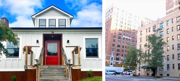 Photos of Jacqueline Schatz's offices in Asheville, North Carolina, and New York City.