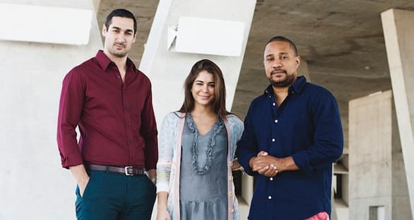 Photo of With My Ex Again coaches, from left, Alex, Natalie, and Adrian