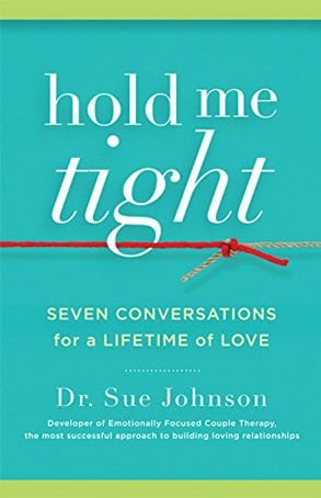 Photo of Dr. Sue Johnson's book Hold Me Tight Photo of Dr. Sue Johnson's book Hold Me Tight