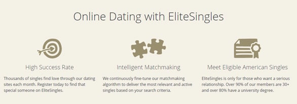 screenshot of EliteSingles attributes