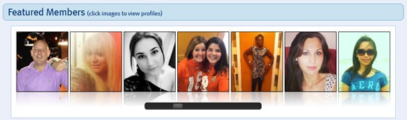 Screenshot of ILoveYourAccent.com featured member profiles