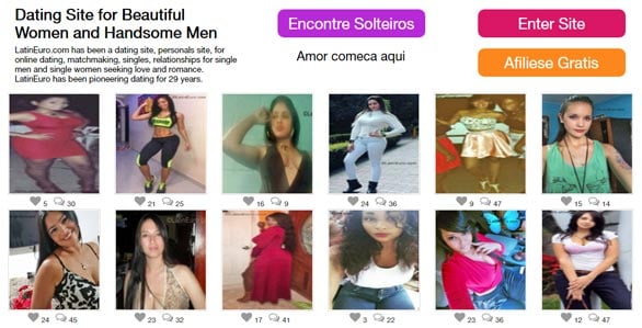 Screenshot of the LatinEuro.com homepage