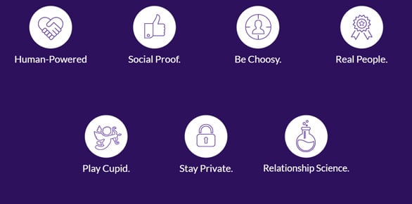 Screenshot of M8 app benefits