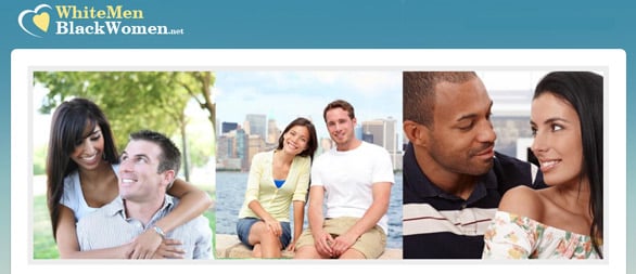 Screenshot of WhiteMenBlackWomen.net homepage