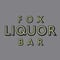 Fox Liquor Bar Logo