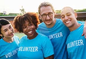 Photo of volunteers