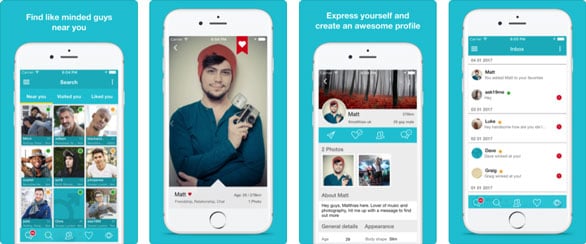 Screenshots of Only Lads mobile app