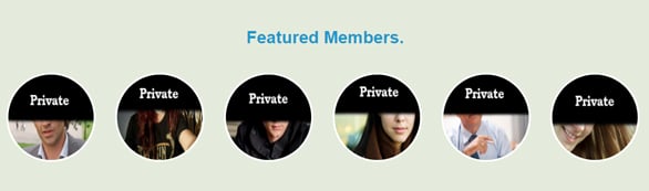 Screenshot of Featured Members from STD-Meet.com