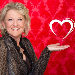 Photo of Julie Ferman with a heart Photo of Julie Ferman with a heart