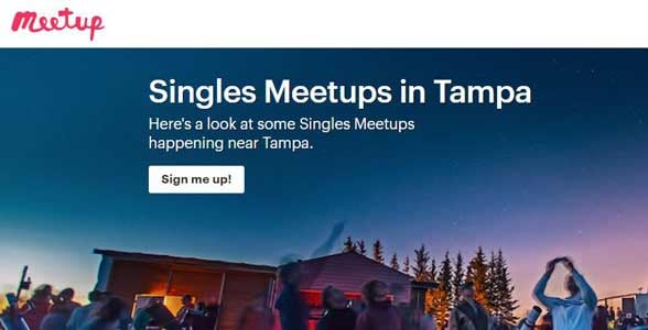 Screenshot of Meetup.com