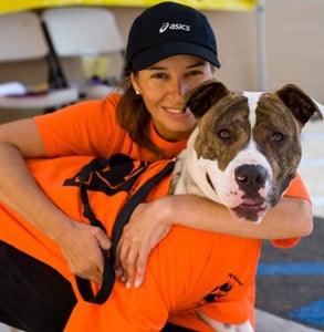 Photo of an Orange County Humane Society volunteer