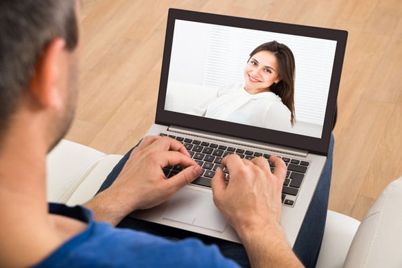 Screenshot of a user contacting another user from Ukraine Brides Agency