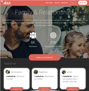 Screenshot of stickK