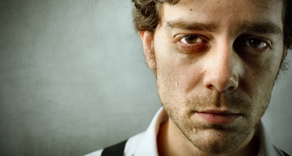 Photo of a man crying