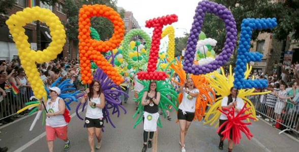 Photo of the Chicago Pride Parade Photo of the Chicago Pride Parade