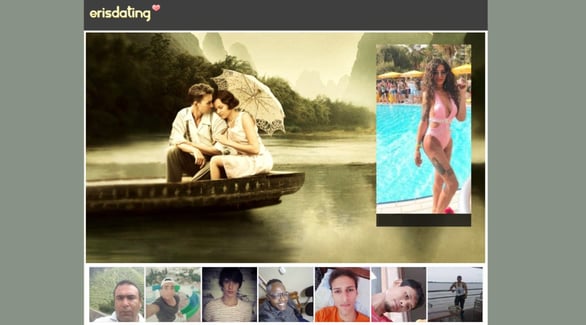 Screenshot of ErisDating.com homepage Screenshot of ErisDating.com homepage
