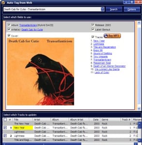 Screenshot from MediaMonkey