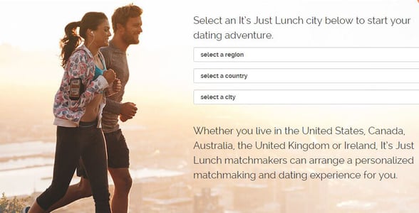 Screenshot from It's Just Lunch's website Screenshot from It's Just Lunch's website