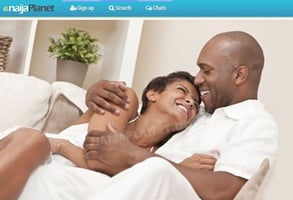 Screenshot of Naijaplanet's homepage
