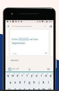 Screenshot of Lingvist's app Screenshot of Lingvist's app