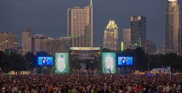 Photo of Lorde's performance at the ACL Music Festival