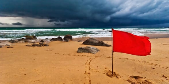 Photo of red flags