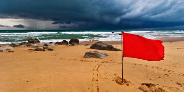Photo of red flags