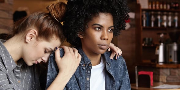 Photo of a sad couple