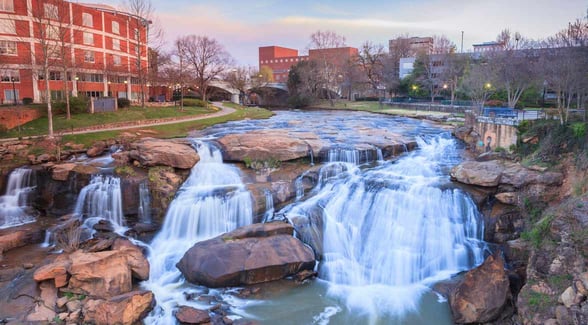 Photo of Falls Park in Greenville South Carolina