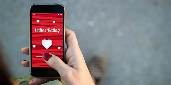 Photo of a woman on a dating app Photo of a woman on a dating app