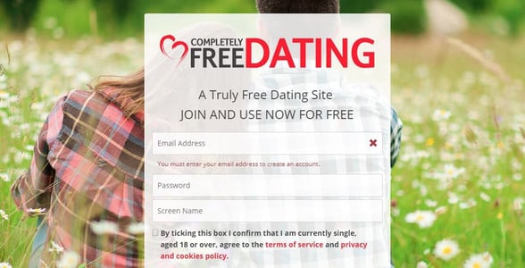 Screenshot of CompletelyFreeDating