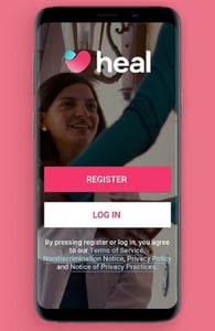 Screenshot of the Heal app