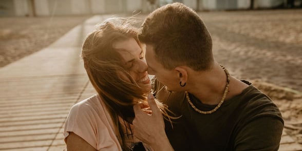 Photo of a happy couple
