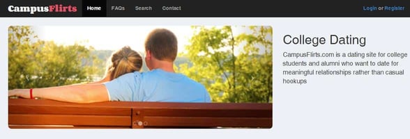 Screenshot of CampusFlirts Screenshot of CampusFlirts