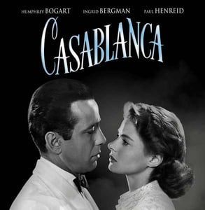 A "Casablanca" movie poster