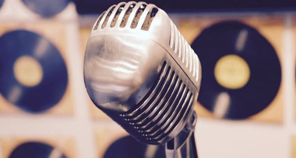 Photo of a microphone